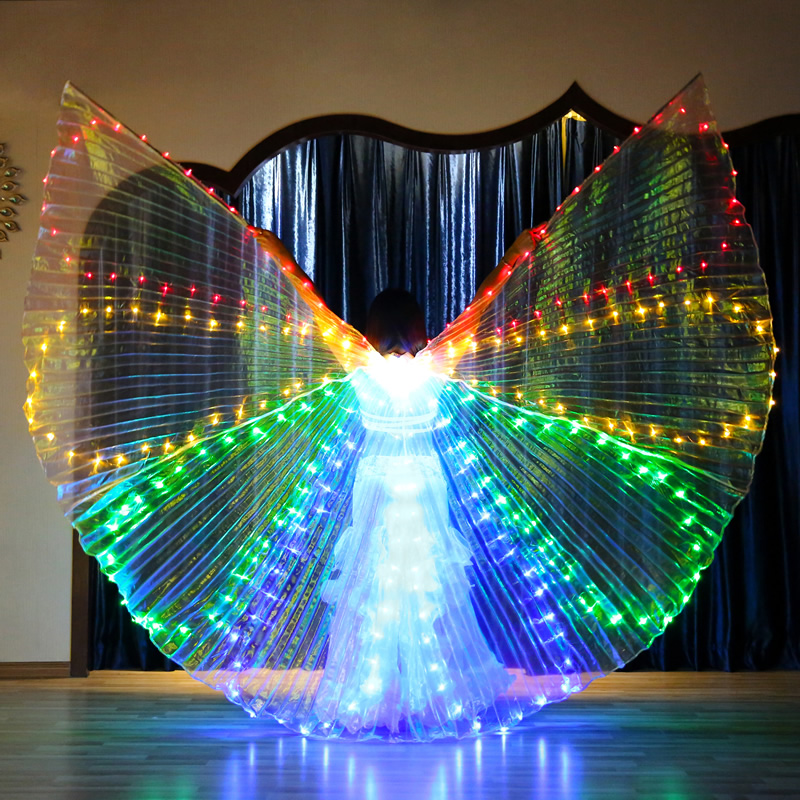 Led Belly Dance Isis Wing With Stick